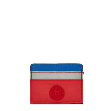 Kipling Cardy Card Holder Tassen Blauw Rood | BE 2053NW